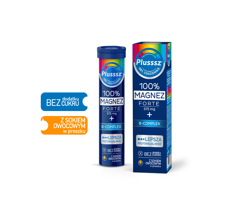 Plusssz 100% Magnez Forte + B-Complex